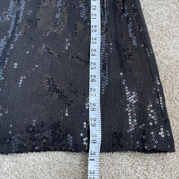 Robert Rodriguez Cocktail Dress Black Sequin Silk Open Back Women’s Size 0 - Picture 10 of 11
